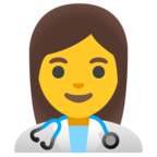 Woman Health Worker Emoji Google