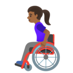 Woman In Manual Wheelchair Emoji Google