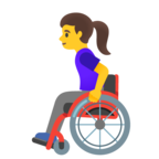 Woman In Manual Wheelchair Emoji Google