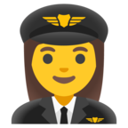 Woman Pilot Emoji Google