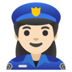 Woman Police Officer Emoji Google