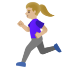 Woman Running Emoji Google