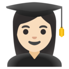 Woman Student Emoji Google