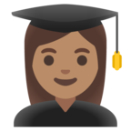 Woman Student Emoji Google
