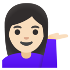 Woman Tipping Hand Emoji Google