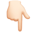 Backhand Index Pointing Down Emoji Huawei