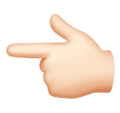 Backhand Index Pointing Left Emoji Huawei