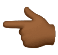 Backhand Index Pointing Left Emoji Huawei