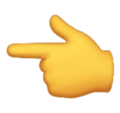 Backhand Index Pointing Left Emoji Huawei