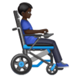 Man In Motorized Wheelchair Facing Right Emoji Huawei
