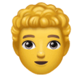 Man Curly Hair Emoji Huawei