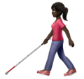 Woman With White Cane Emoji Huawei