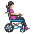 Woman In Motorized Wheelchair Facing Right Emoji Huawei