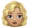 Woman Curly Hair Emoji Huawei