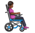 Woman In Motorized Wheelchair Facing Right Emoji Huawei