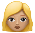 Woman Blond Hair Emoji Huawei