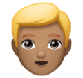Man Blond Hair Emoji Huawei