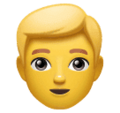 Man Blond Hair Emoji Huawei