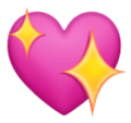 Sparkling Heart Emoji Huawei