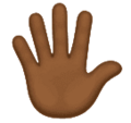 Hand With Fingers Splayed Emoji Huawei