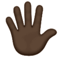 Hand With Fingers Splayed Emoji Huawei