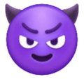 Smiling Face With Horns Emoji Huawei