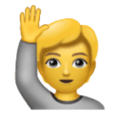 Person Raising Hand Emoji Huawei