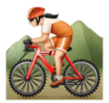 Woman Mountain Biking Emoji Huawei