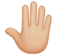 Raised Back Of Hand Emoji Huawei