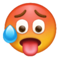 Hot Face Emoji Huawei