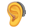 Ear With Hearing Aid Emoji Huawei