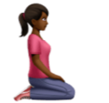Woman Kneeling Facing Right Emoji Huawei