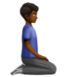 Man Kneeling Facing Right Emoji Huawei