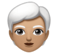 Person White Hair Emoji Huawei