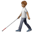 Person With White Cane Emoji Huawei