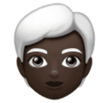 Person White Hair Emoji Huawei