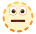 Dotted Line Face Emoji Huawei