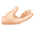 Palm Up Hand Emoji Huawei