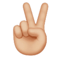 Victory Hand Emoji Huawei