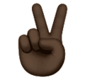 Victory Hand Emoji Huawei