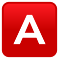 A Button Blood Type Emoji Joypixels