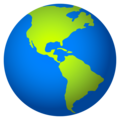 Globe Showing Americas Emoji Joypixels