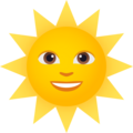 Sun With Face Emoji Joypixels