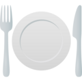 Fork And Knife With Plate Emoji Joypixels