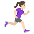 Woman Running Facing Right Emoji Joypixels