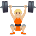 Person Lifting Weights Emoji Joypixels