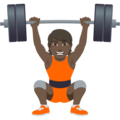 Person Lifting Weights Emoji Joypixels