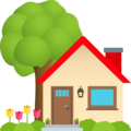House With Garden Emoji Joypixels