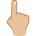 Backhand Index Pointing Up Emoji Joypixels