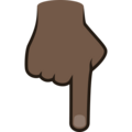 Backhand Index Pointing Down Emoji Joypixels